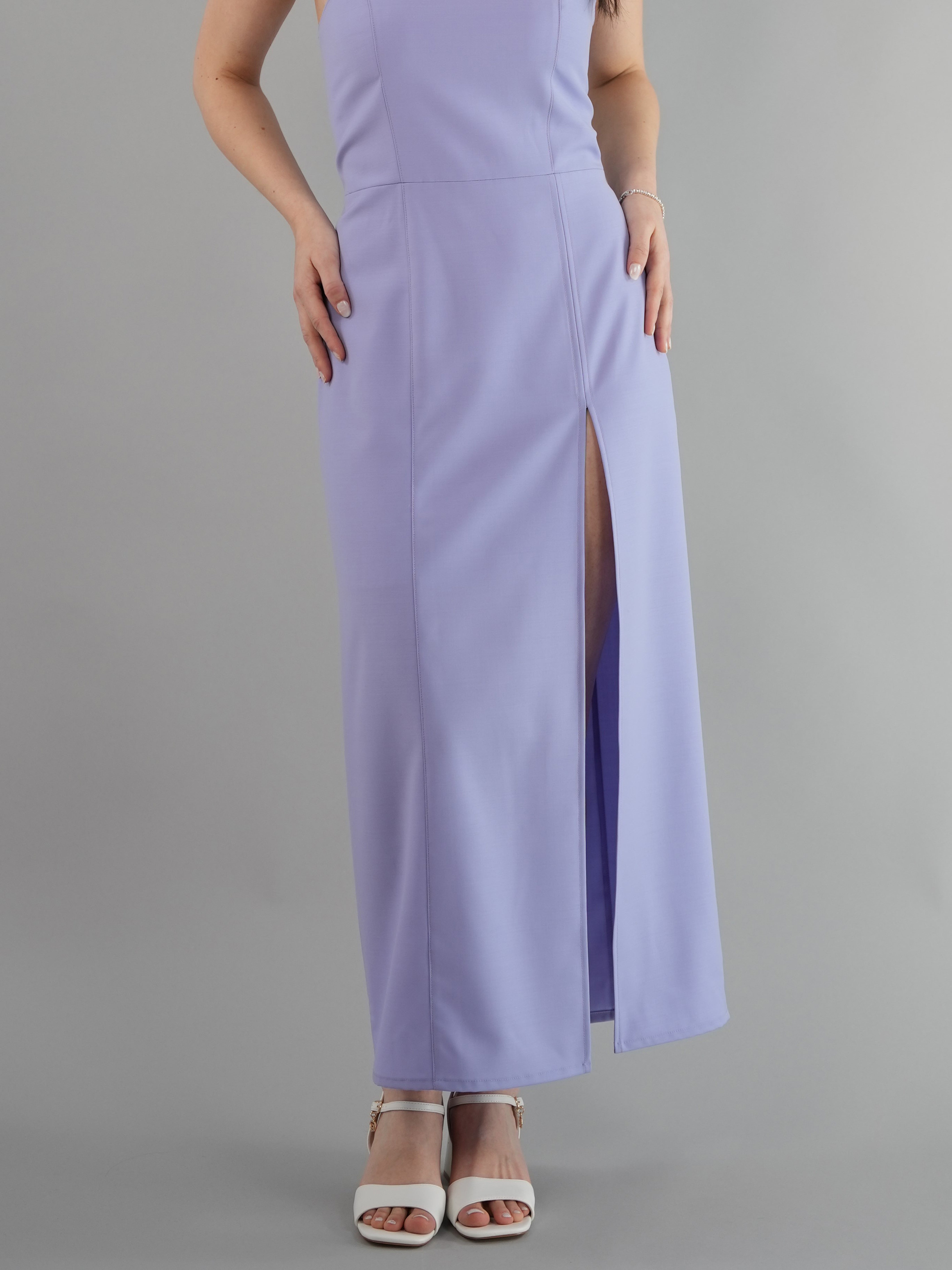 VESTITO LUNGO CON SPACCO LATERALE