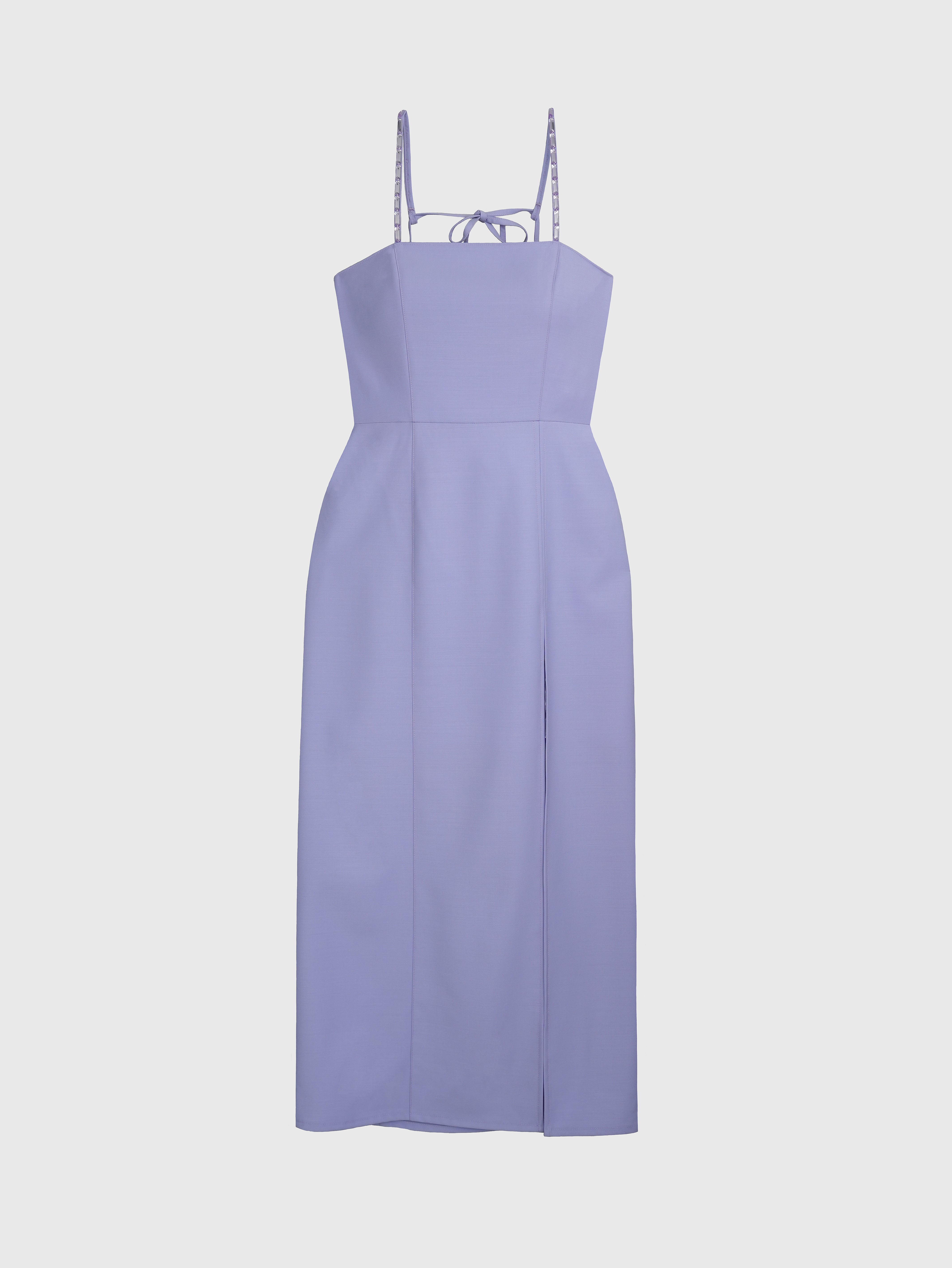VESTITO LUNGO CON SPACCO LATERALE